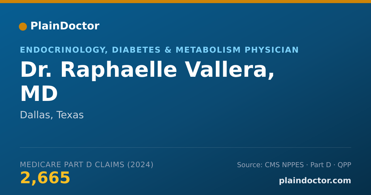 Shareable card for Raphaelle Vallera, MD - Specialist, Dallas, TX