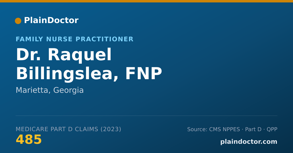 Shareable card for Raquel Billingslea, FNP - Family Nurse Practitioner, Marietta, GA