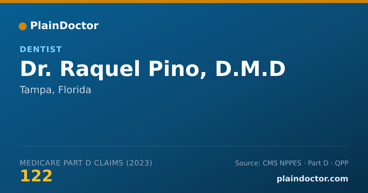 Shareable card for Raquel Pino, D.M.D - Dentist, Tampa, FL