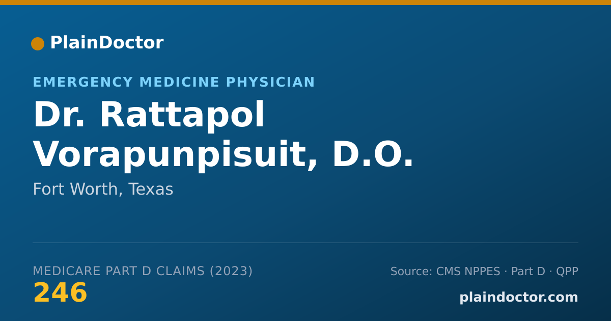 Shareable card for Rattapol Vorapunpisuit, D.O. - Emergency Medicine Physician, Fort Worth, TX