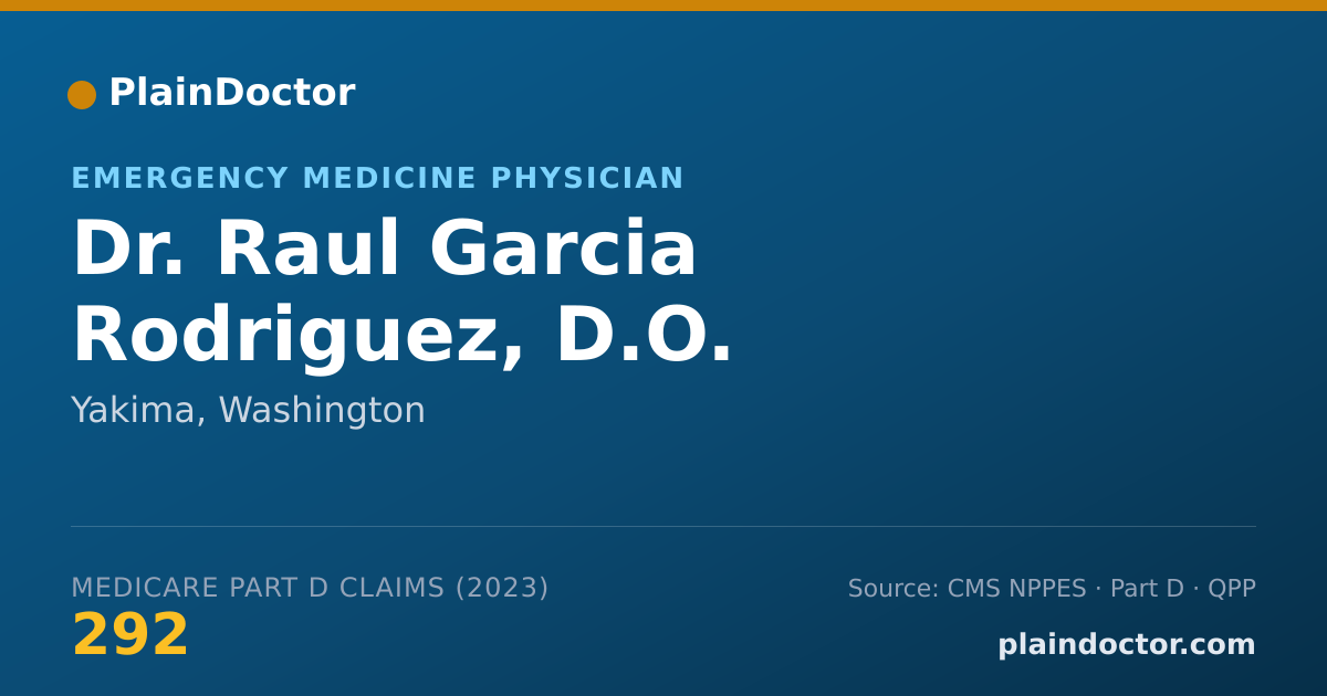 Shareable card for Raul Garcia Rodriguez, D.O. - Emergency Medicine Physician, Yakima, WA