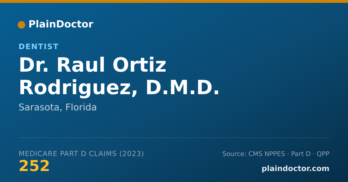 Shareable card for Raul Ortiz Rodriguez, D.M.D. - Dentist, Sarasota, FL