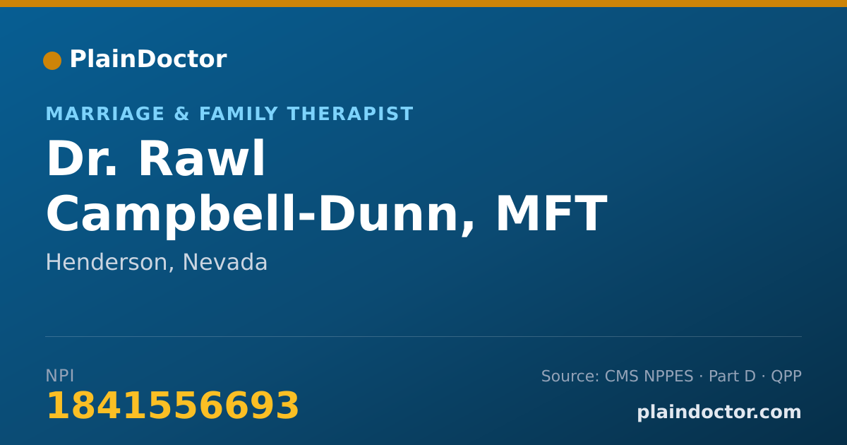 Shareable card for Rawl Campbell-Dunn, MFT - Marriage & Family Therapist, Henderson, NV