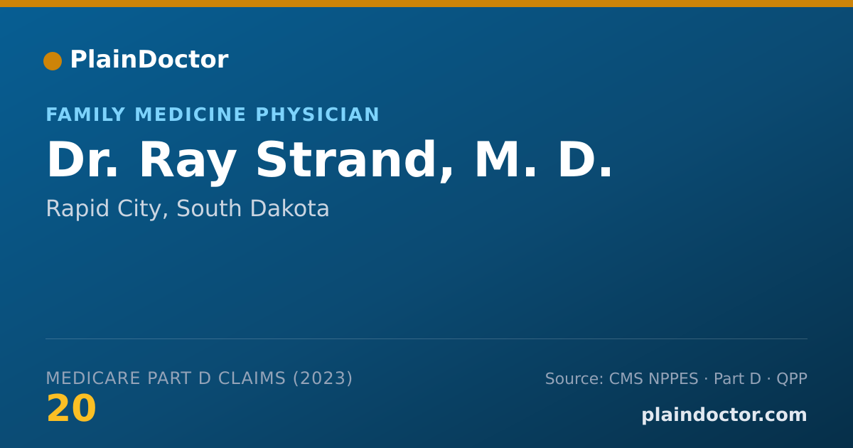 Shareable card for Ray Strand, M. D. - Family Medicine Physician, Rapid City, SD
