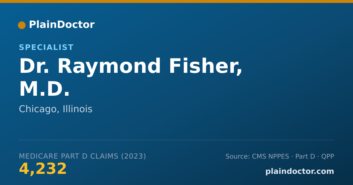 Shareable card for Raymond Fisher, M.D. - Specialist, Chicago, IL