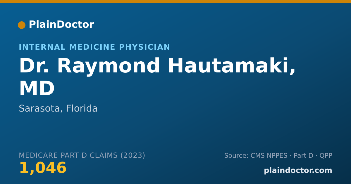 Shareable card for Raymond Hautamaki, MD - Internal Medicine Physician, Sarasota, FL