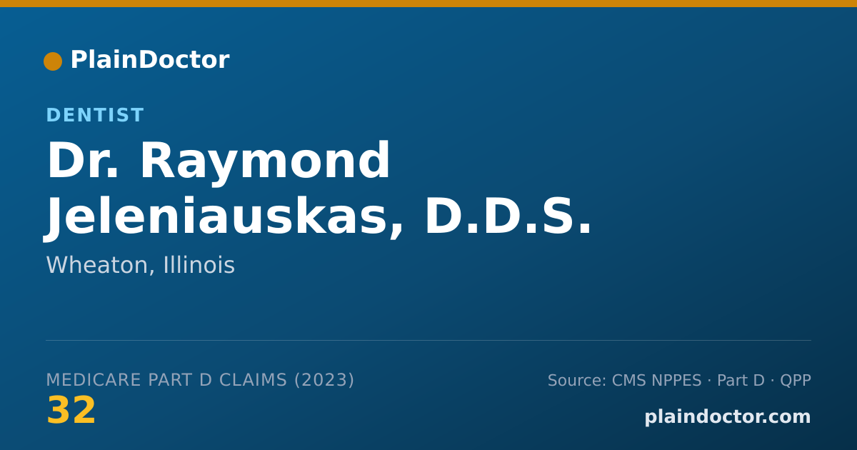Shareable card for Raymond Jeleniauskas, D.D.S. - Dentist, Wheaton, IL