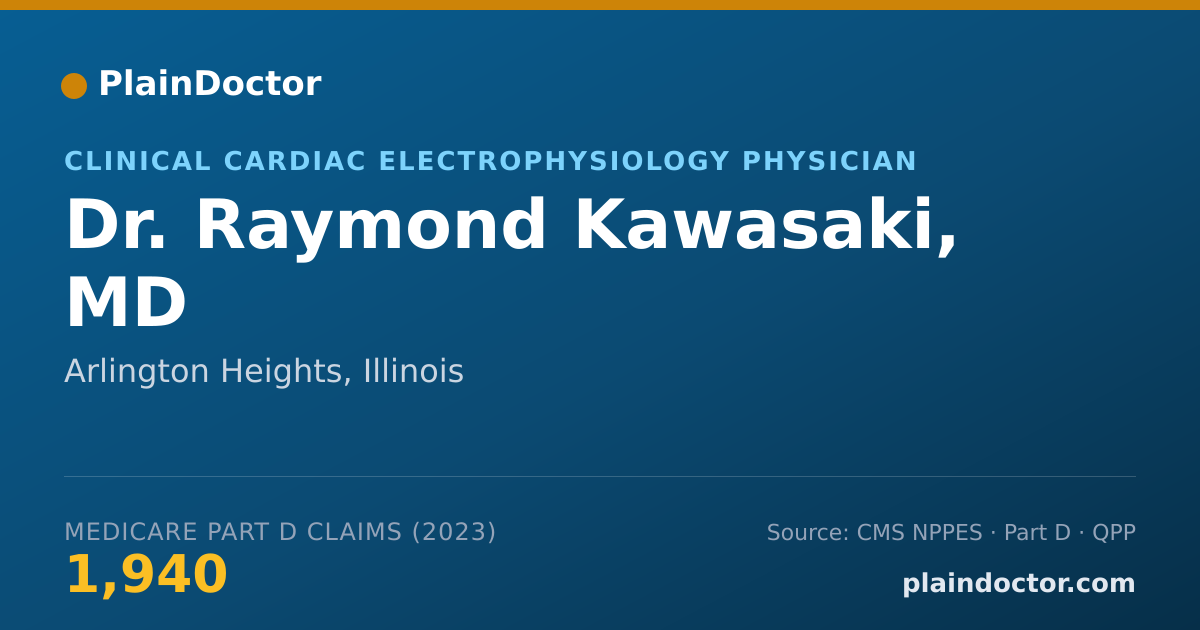Shareable card for Raymond Kawasaki, MD - Clinical Cardiac Electrophysiology Physician, Arlington Heights, IL