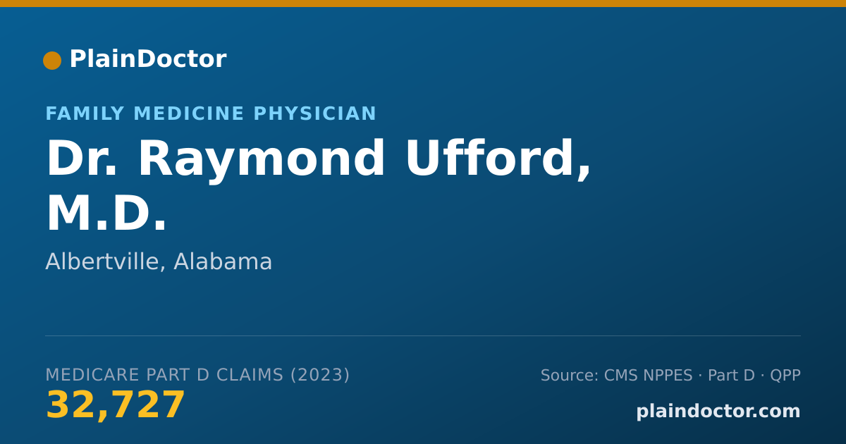Shareable card for Raymond Ufford, M.D. - Family Medicine Physician, Albertville, AL