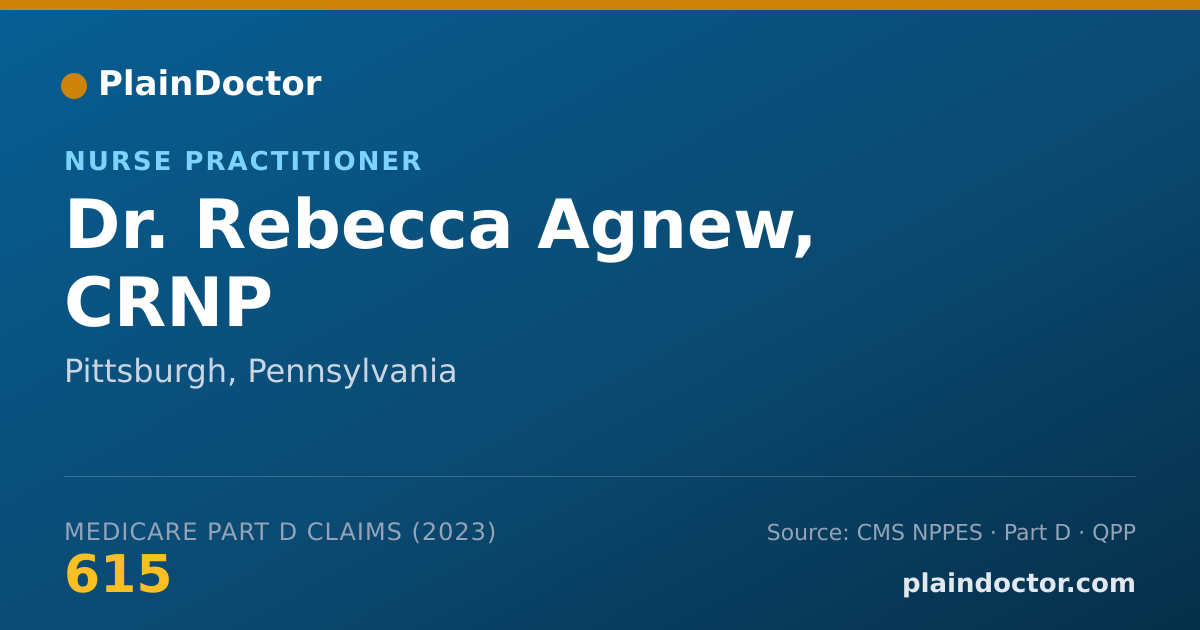 Shareable card for Rebecca Agnew, CRNP - Nurse Practitioner, Pittsburgh, PA