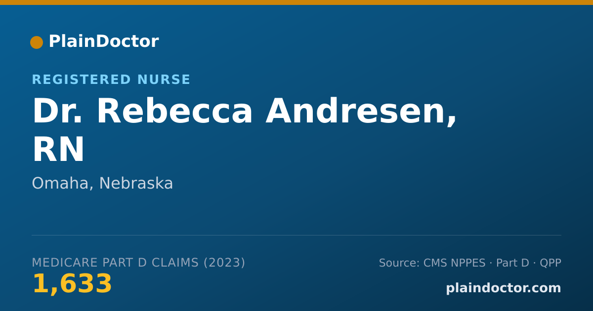Shareable card for Rebecca Andresen, RN - Registered Nurse, Omaha, NE