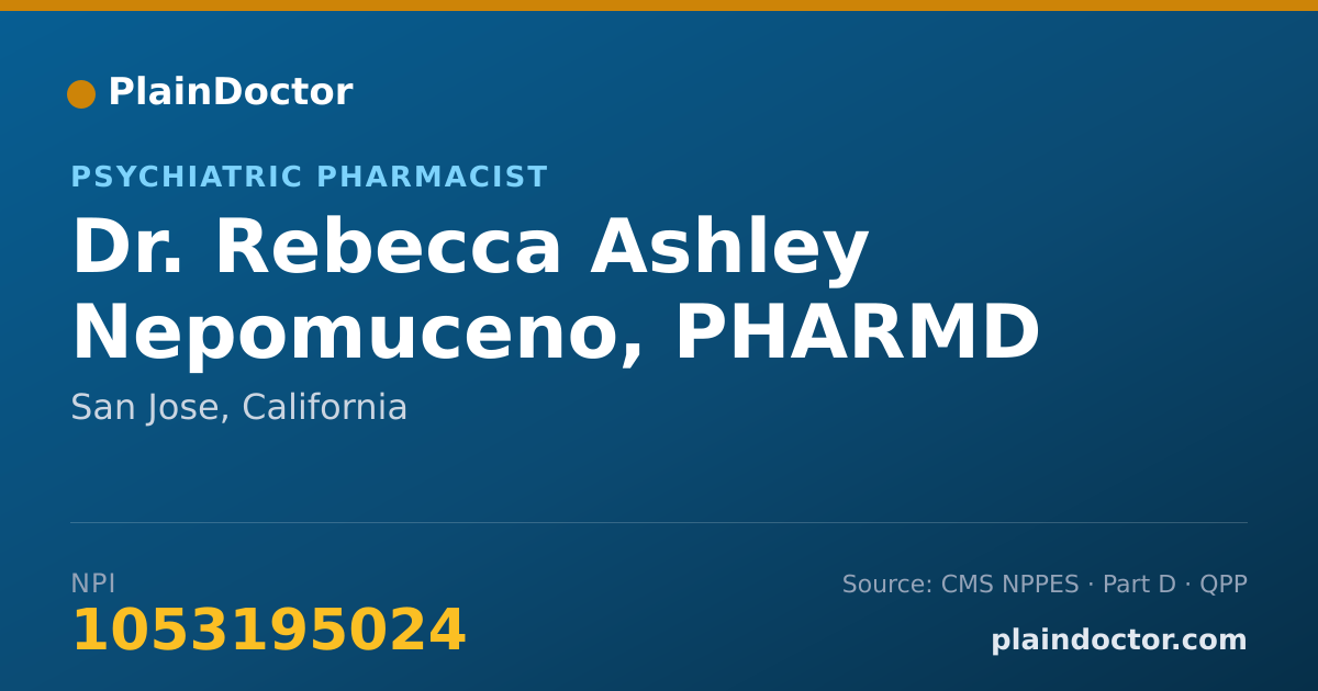 Shareable card for Rebecca Ashley Nepomuceno, PHARMD - Psychiatric Pharmacist, San Jose, CA