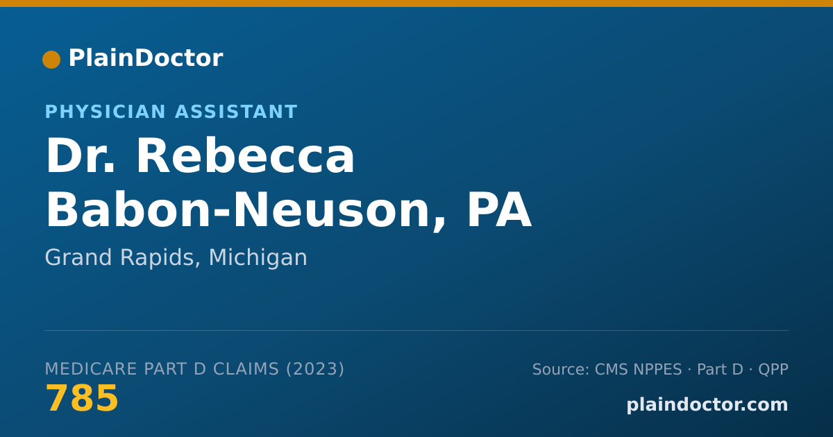 Shareable card for Rebecca Babon-Neuson, PA - Physician Assistant, Grand Rapids, MI