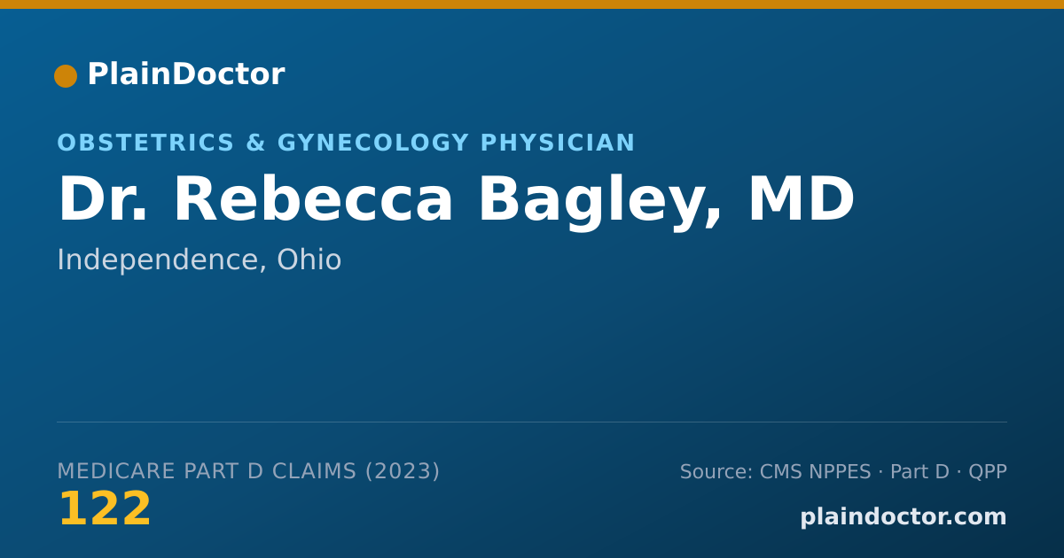 Shareable card for Rebecca Bagley, MD - Obstetrics & Gynecology Physician, Independence, OH