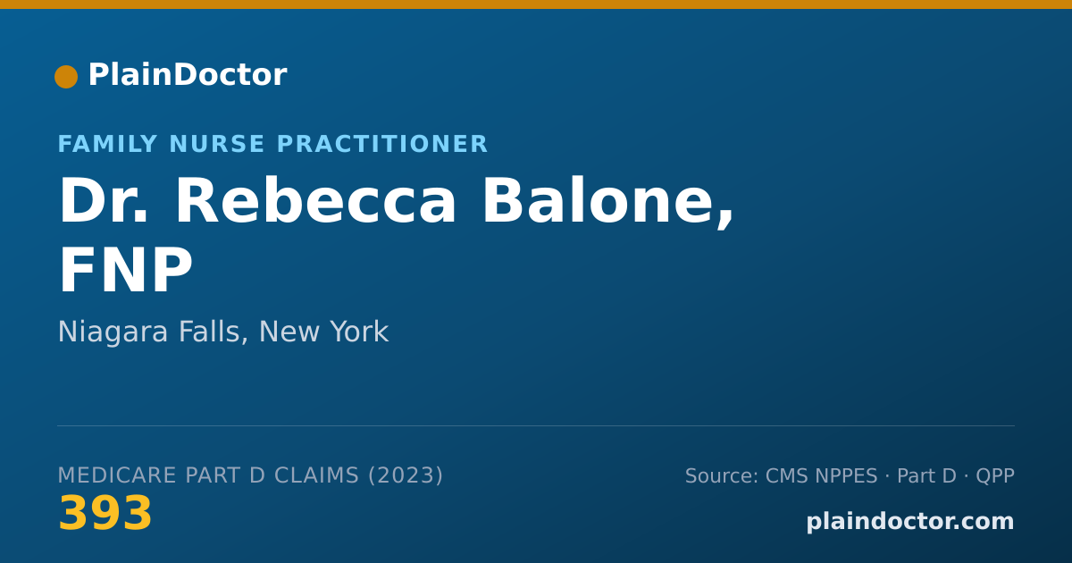 Shareable card for Rebecca Balone, FNP - Family Nurse Practitioner, Niagara Falls, NY