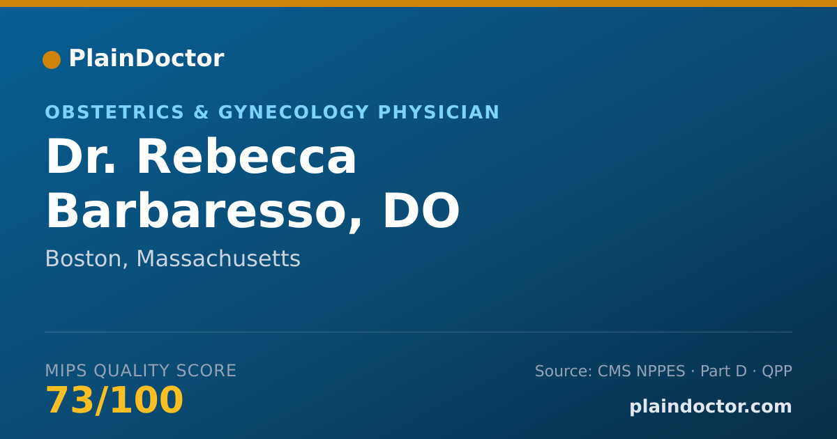 Shareable card for Rebecca Barbaresso, DO - Obstetrics & Gynecology Physician, Boston, MA