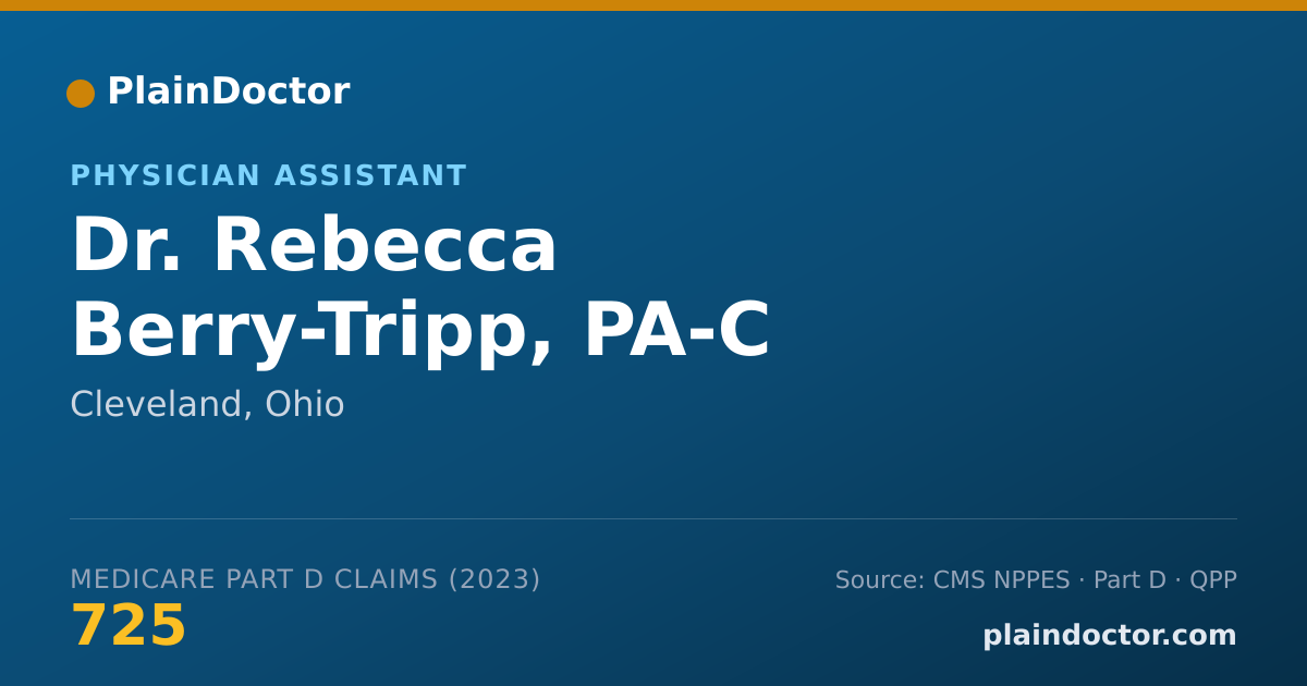 Shareable card for Rebecca Berry-Tripp, PA-C - Physician Assistant, Cleveland, OH