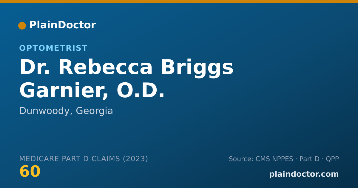 Shareable card for Rebecca Briggs Garnier, O.D. - Optometrist, Dunwoody, GA