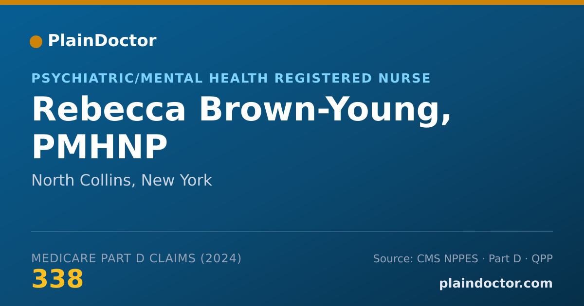 Shareable card for Rebecca Brown-Young, PMHNP - Psychiatric/Mental Health Registered Nurse, North Collins, NY