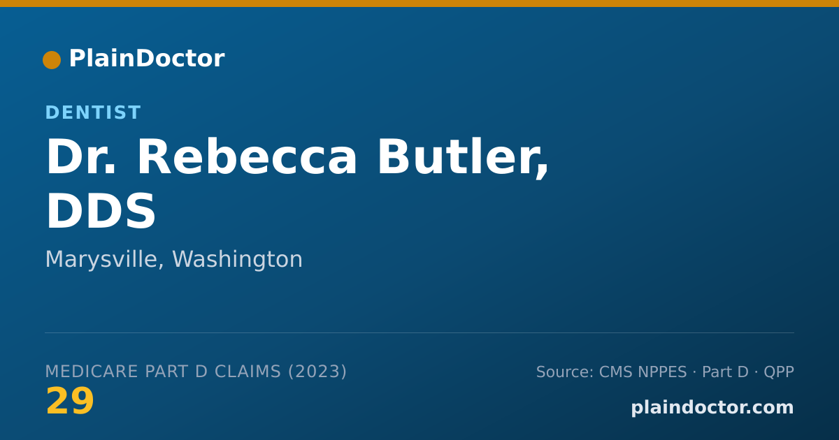 Shareable card for Rebecca Butler, DDS - Dentist, Marysville, WA