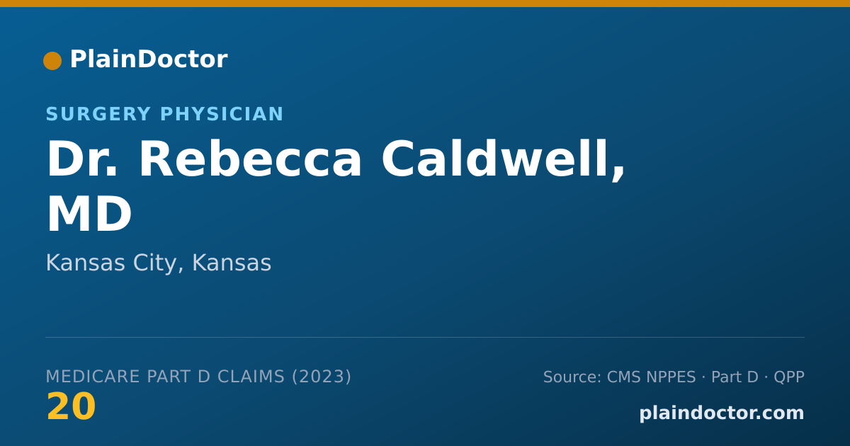 Shareable card for Rebecca Caldwell, MD - Surgery Physician, Kansas City, KS