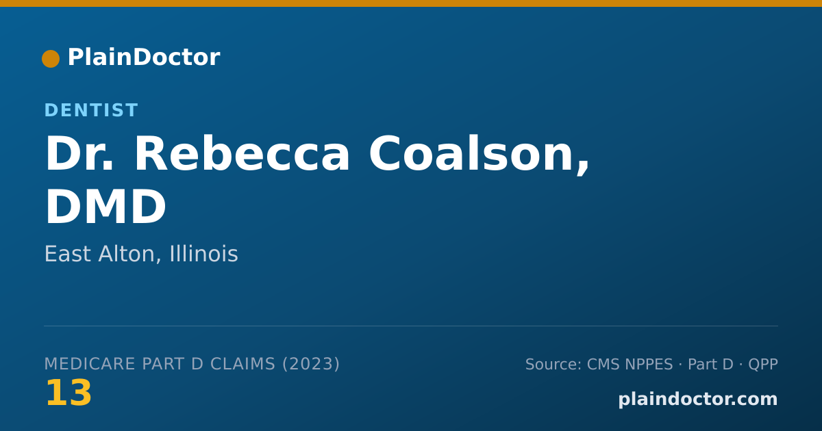 Shareable card for Rebecca Coalson, DMD - Dentist, East Alton, IL
