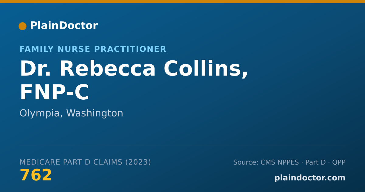 Shareable card for Rebecca Collins, FNP-C - Family Nurse Practitioner, Olympia, WA
