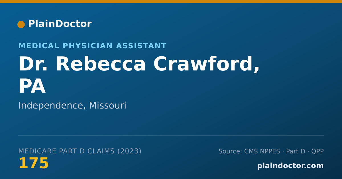 Shareable card for Rebecca Crawford, PA - Medical Physician Assistant, Independence, MO