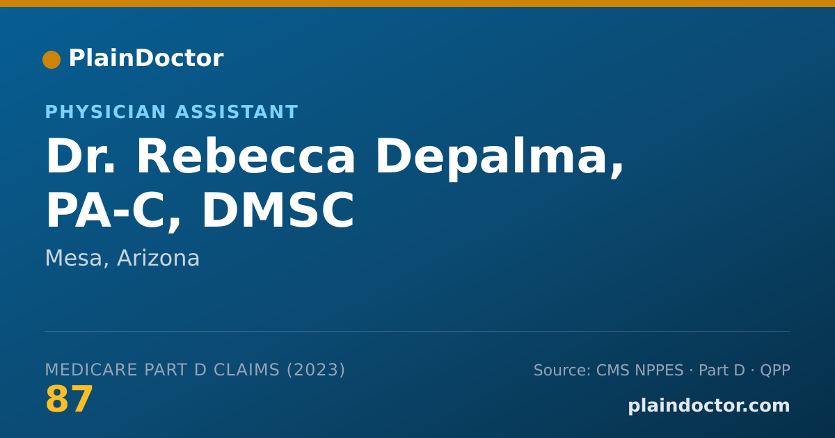 Shareable card for Rebecca Depalma, PA-C, DMSC - Physician Assistant, Mesa, AZ