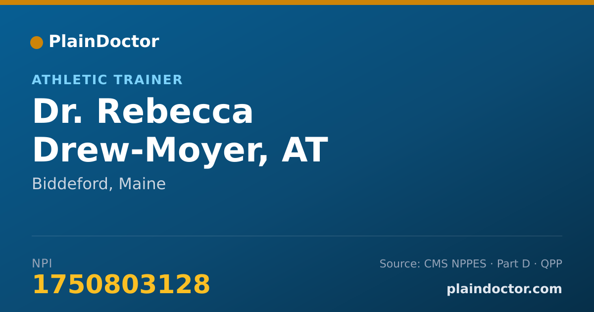 Shareable card for Rebecca Drew-Moyer, AT - Athletic Trainer, Biddeford, ME