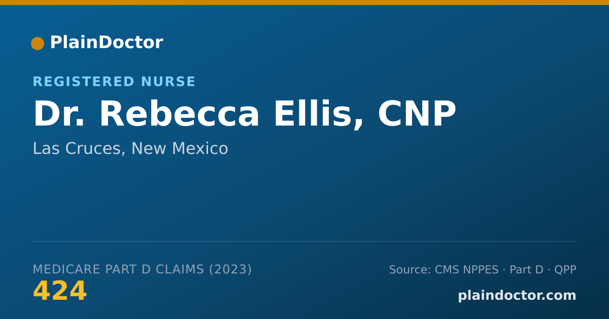 Shareable card for Rebecca Ellis, CNP - Registered Nurse, Las Cruces, NM