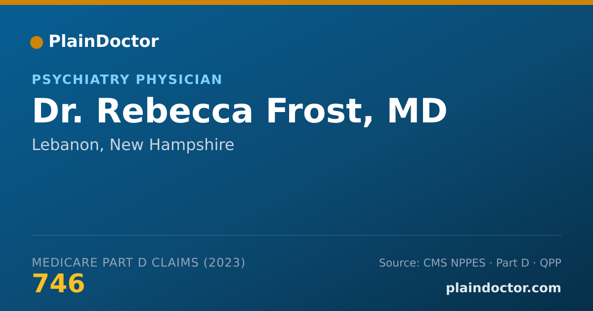 Shareable card for Rebecca Frost, MD - Psychiatry Physician, Lebanon, NH