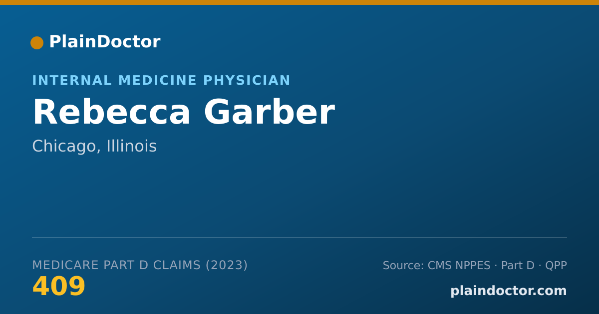 Shareable card for Rebecca Garber - Internal Medicine Physician, Chicago, IL