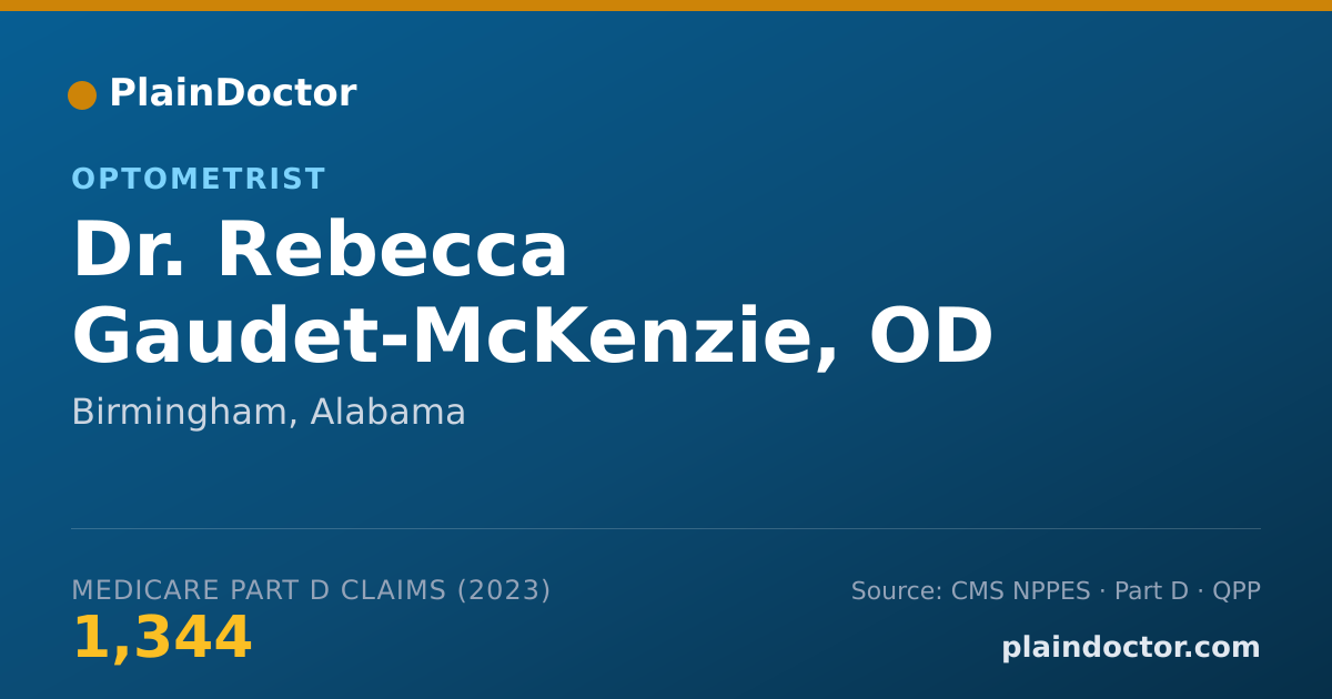 Shareable card for Rebecca Gaudet-McKenzie, OD - Optometrist, Birmingham, AL