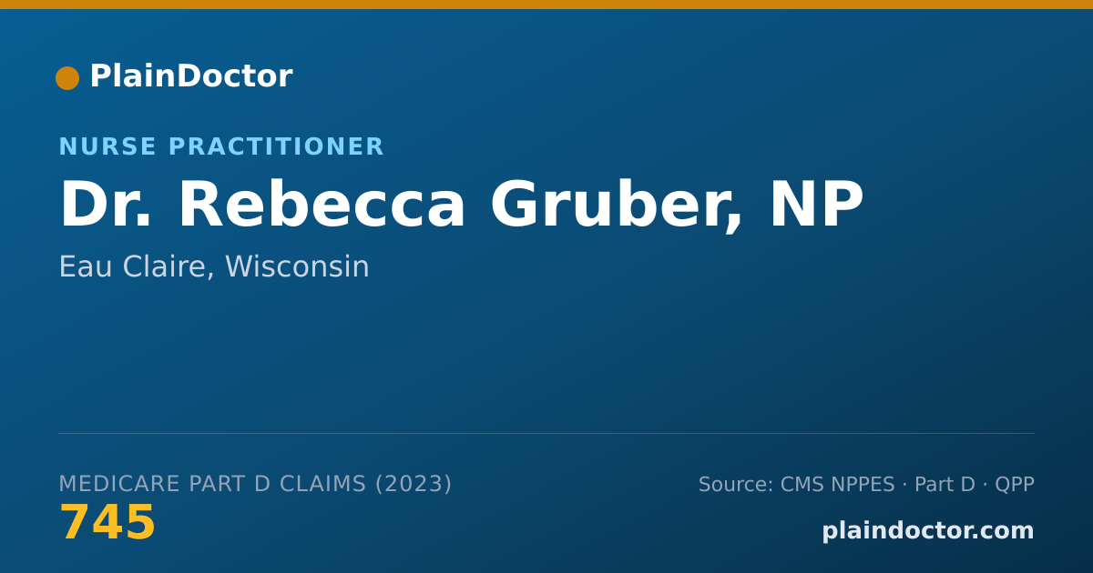 Shareable card for Rebecca Gruber, NP - Nurse Practitioner, Eau Claire, WI