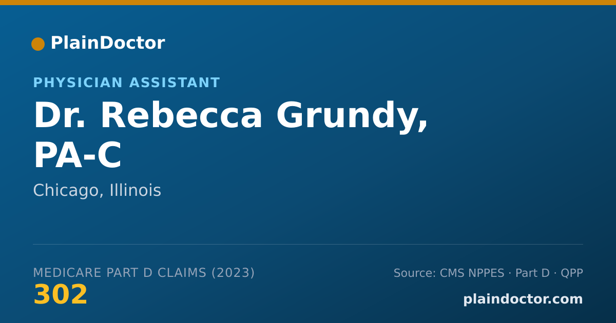 Shareable card for Rebecca Grundy, PA-C - Physician Assistant, Chicago, IL