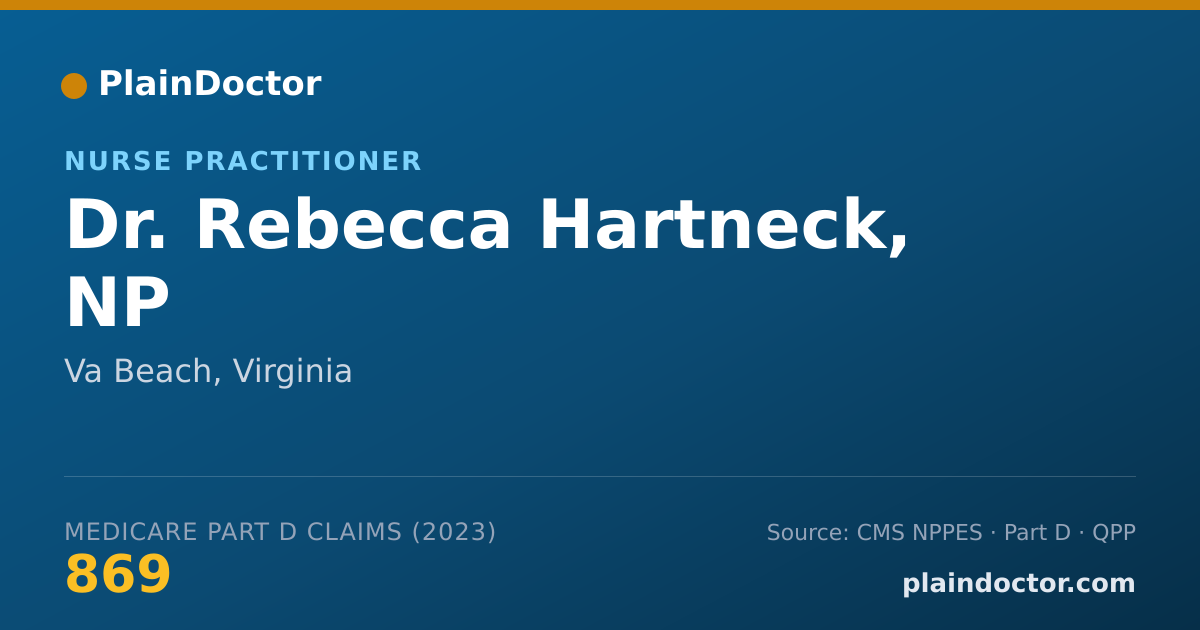 Shareable card for Rebecca Hartneck, NP - Nurse Practitioner, Va Beach, VA