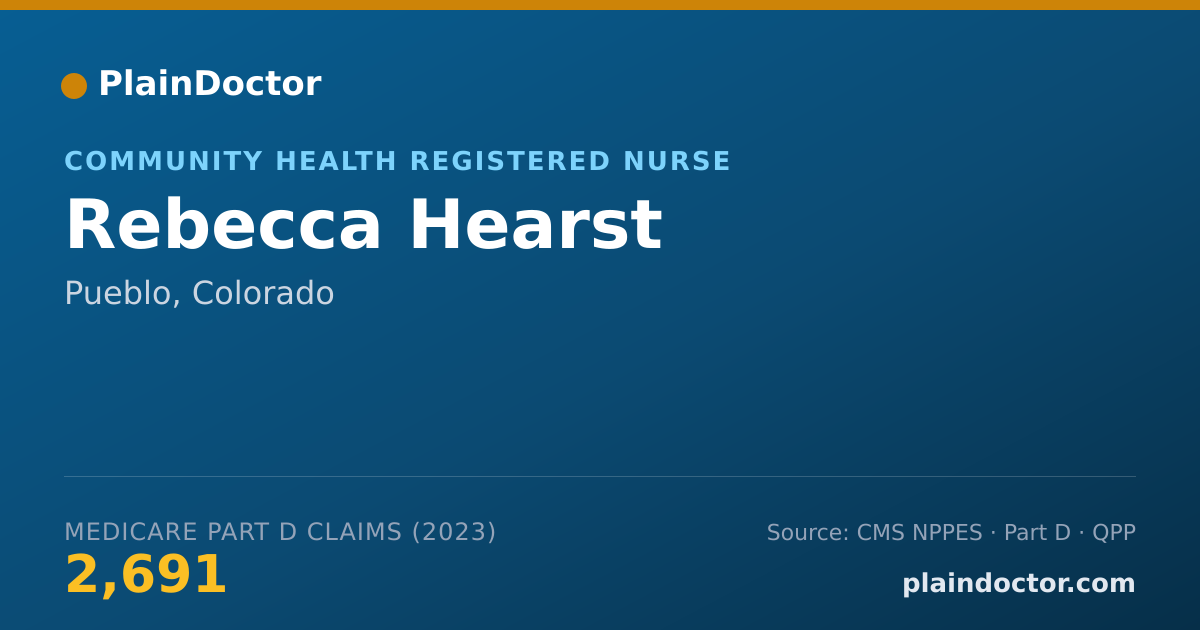 Shareable card for Rebecca Hearst - Community Health Registered Nurse, Pueblo, CO