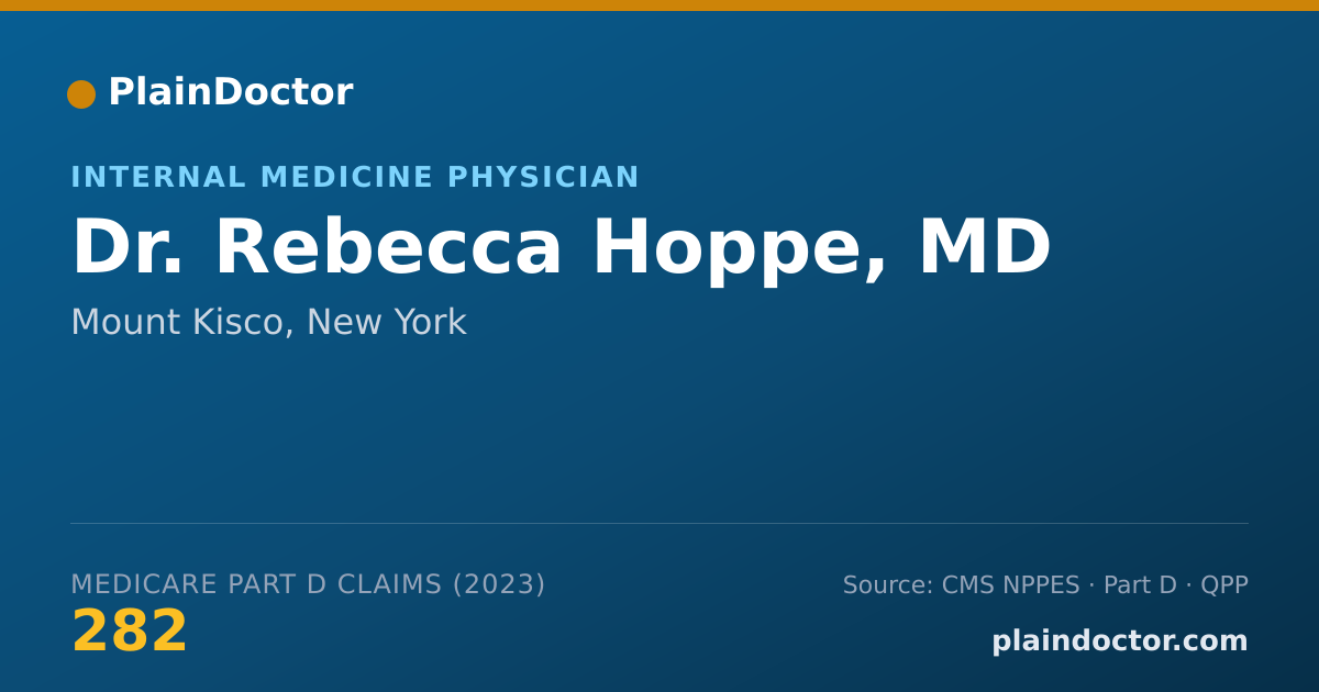 Shareable card for Rebecca Hoppe, MD - Internal Medicine Physician, Mount Kisco, NY
