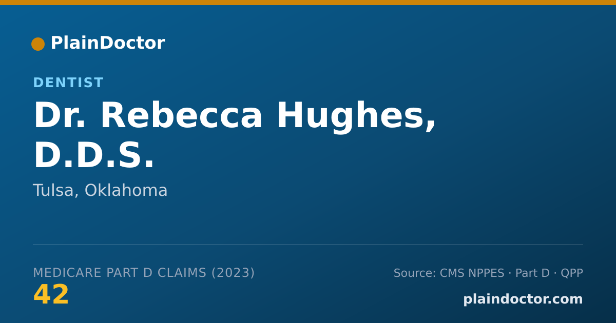 Shareable card for Rebecca Hughes, D.D.S. - Dentist, Tulsa, OK