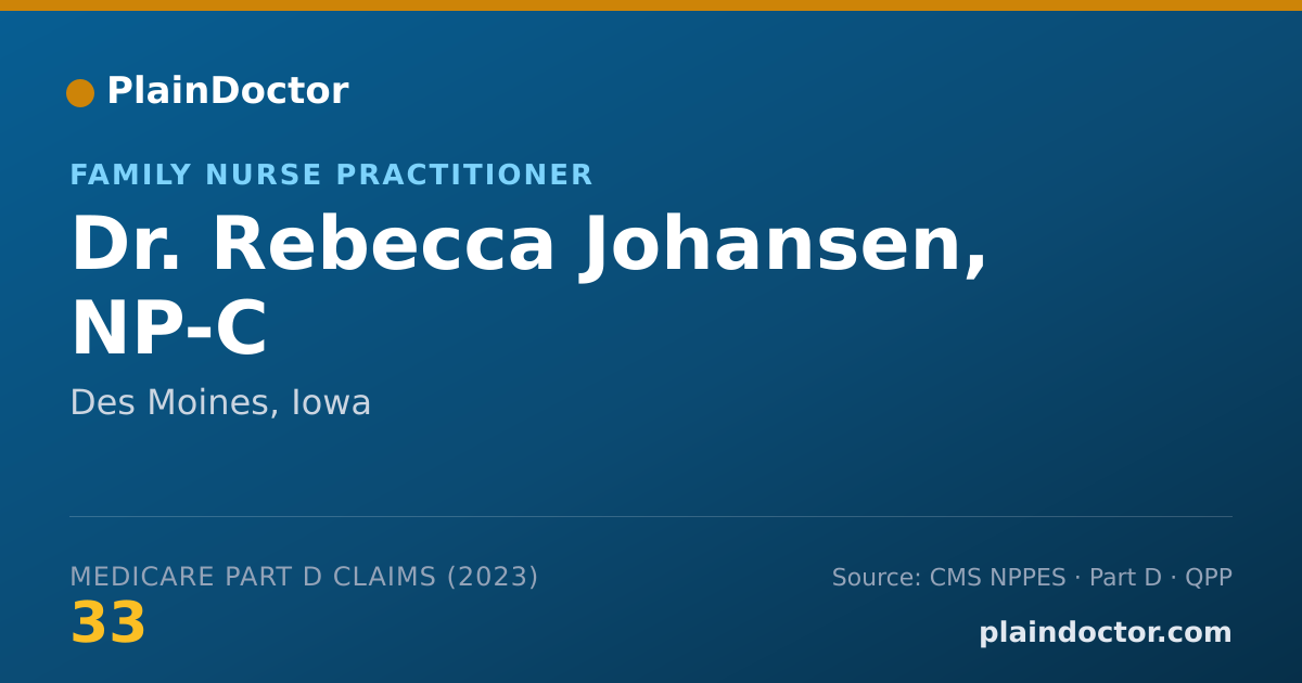 Shareable card for Rebecca Johansen, NP-C - Family Nurse Practitioner, Des Moines, IA