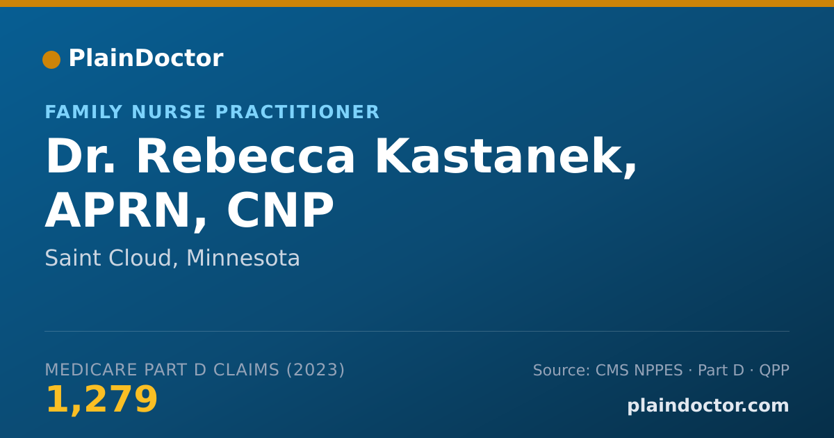 Shareable card for Rebecca Kastanek, APRN, CNP - Family Nurse Practitioner, Saint Cloud, MN