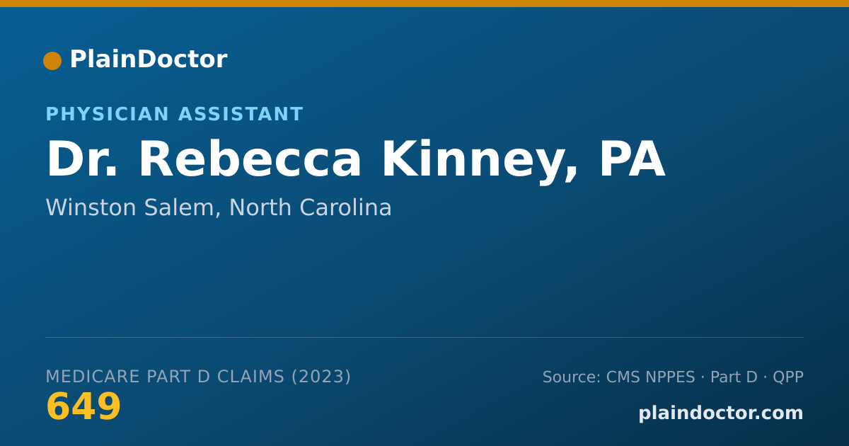 Shareable card for Rebecca Kinney, PA - Physician Assistant, Winston Salem, NC