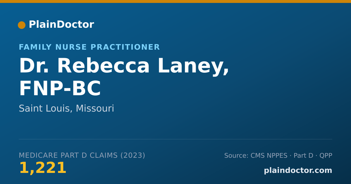 Shareable card for Rebecca Laney, FNP-BC - Family Nurse Practitioner, Saint Louis, MO