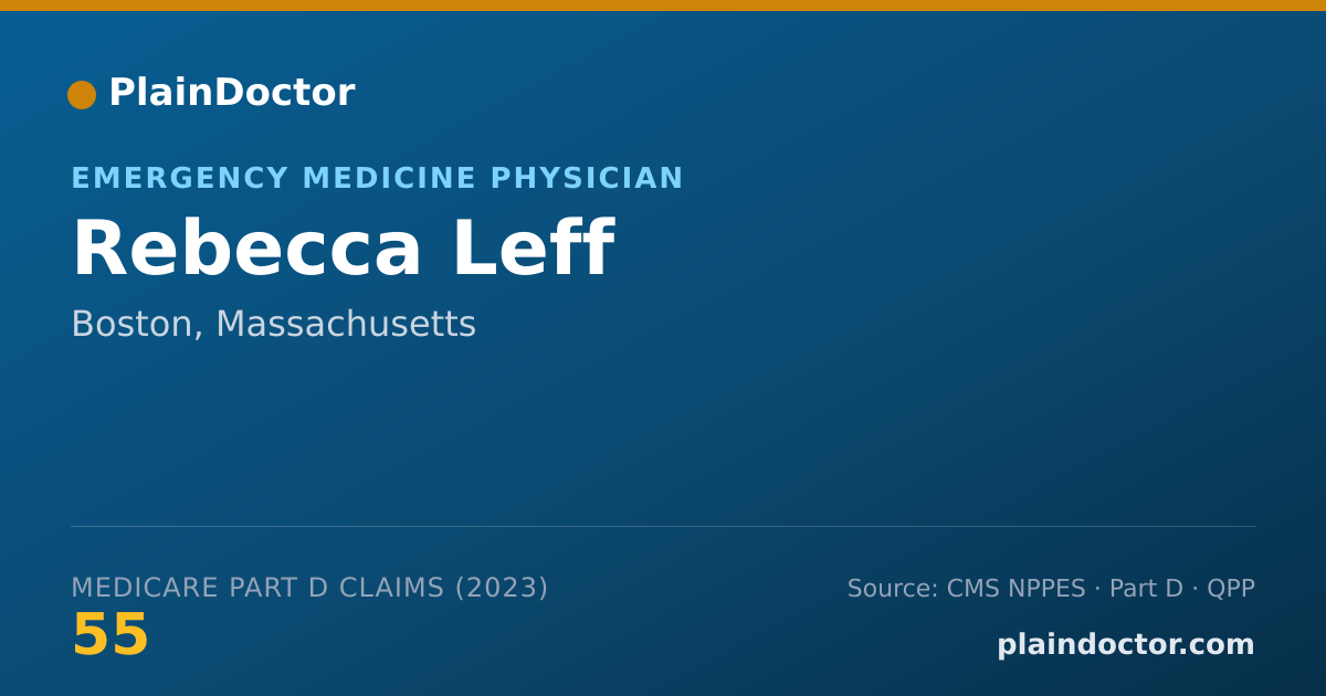 Shareable card for Rebecca Leff - Emergency Medicine Physician, Boston, MA
