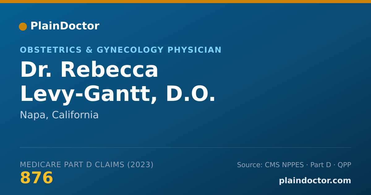 Shareable card for Rebecca Levy-Gantt, D.O. - Obstetrics & Gynecology Physician, Napa, CA