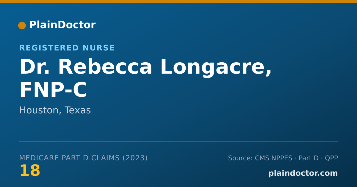 Shareable card for Rebecca Longacre, FNP-C - Registered Nurse, Houston, TX