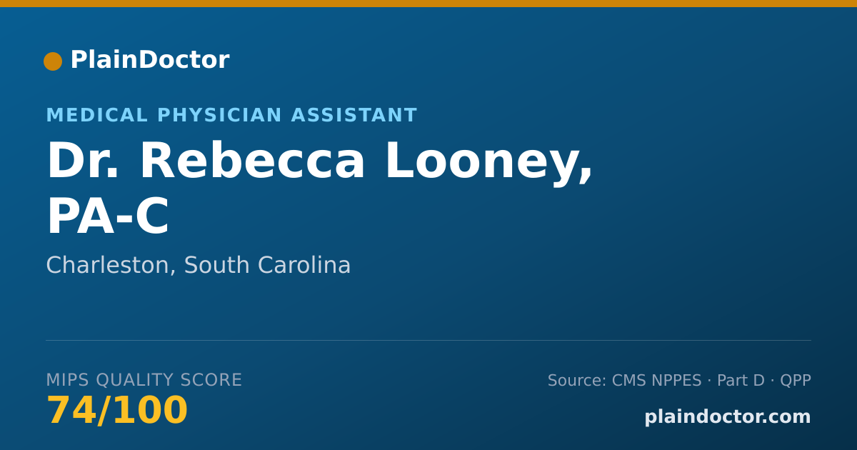 Shareable card for Rebecca Looney, PA-C - Medical Physician Assistant, Charleston, SC