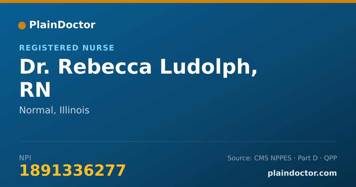 Shareable card for Rebecca Ludolph, RN - Registered Nurse, Normal, IL