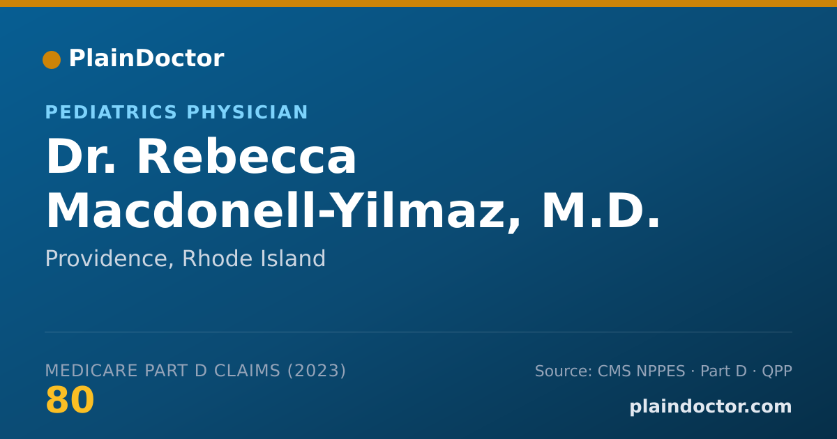 Shareable card for Rebecca Macdonell-Yilmaz, M.D. - Pediatrics Physician, Providence, RI